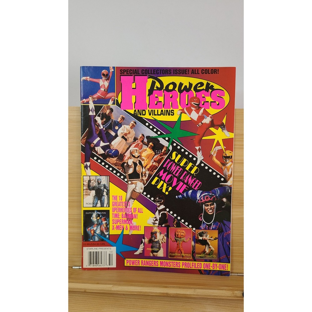 1995 Power Heroes and‎ Villains Magazine Power Rangers Movie Special Collectors